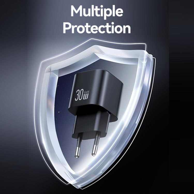 USAMS CC263 30W GaN USB-C / Type-C, USB Dual-Port Mini-Schnellladegerät, CC263