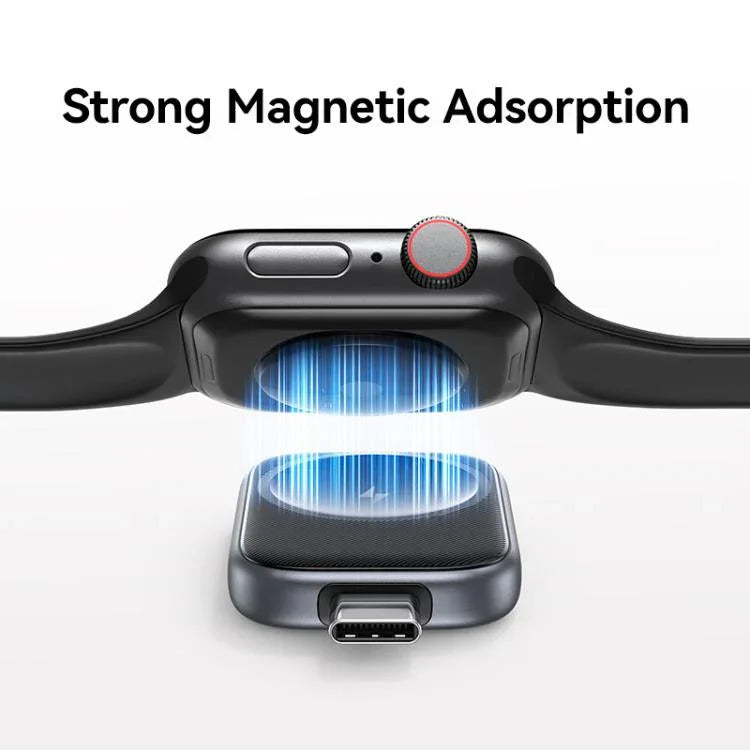 USAMS CD247 Tragbares kabelloses Ladegerät für Apple Watch Series mit USB-C-/Typ-C-Stecker, CD247