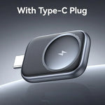 USAMS CD247 Tragbares kabelloses Ladegerät für Apple Watch Series mit USB-C-/Typ-C-Stecker, CD247