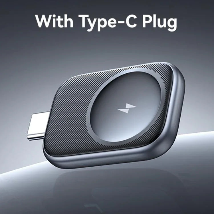 USAMS CD247 Tragbares kabelloses Ladegerät für Apple Watch Series mit USB-C-/Typ-C-Stecker, CD247