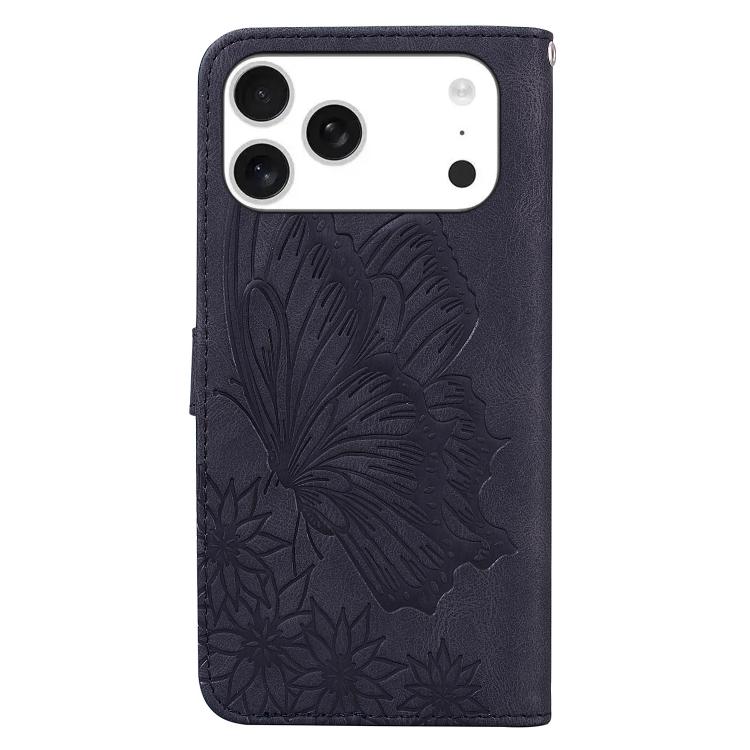 Retro Hautgefühl Schmetterlinge Prägung Horizontale Klapp-Leder-Handyhülle, Für iPhone 17 Pro Max, Für iPhone 17 Pro, Für iPhone 17, Für iPhone Air