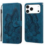 Retro Hautgefühl Schmetterlinge Prägung Horizontale Klapp-Leder-Handyhülle, Für iPhone 17 Pro Max, Für iPhone 17 Pro, Für iPhone 17, Für iPhone Air