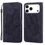 Retro Hautgefühl Schmetterlinge Prägung Horizontale Klapp-Leder-Handyhülle, Für iPhone 17 Pro Max, Für iPhone 17 Pro, Für iPhone 17, Für iPhone Air