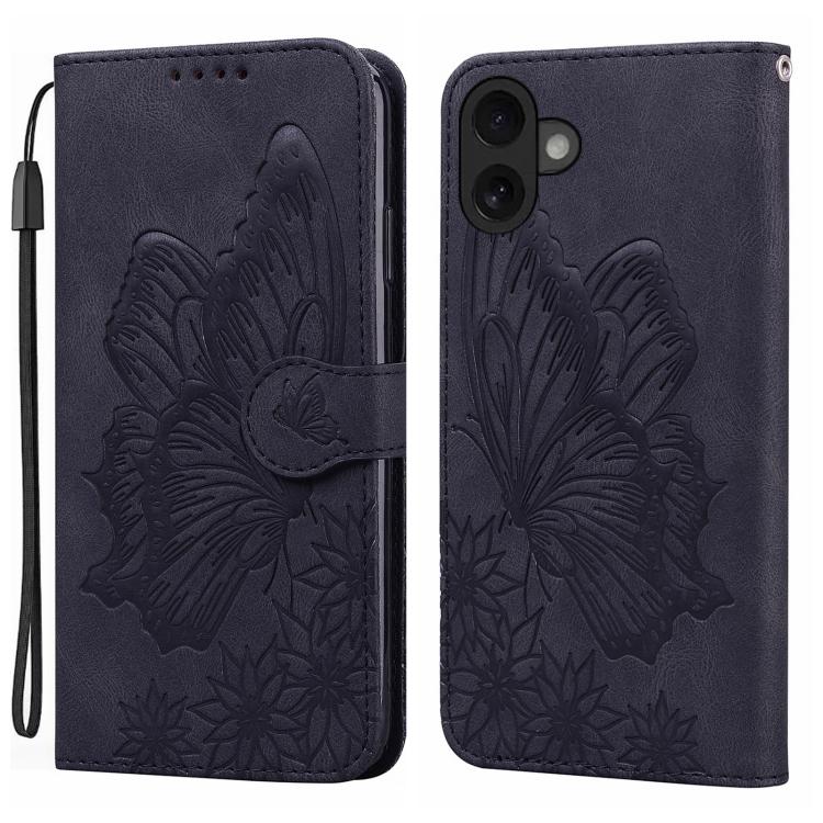 Retro Hautgefühl Schmetterlinge Prägung Horizontale Klapp-Leder-Handyhülle, Für iPhone 17 Pro Max, Für iPhone 17 Pro, Für iPhone 17, Für iPhone Air