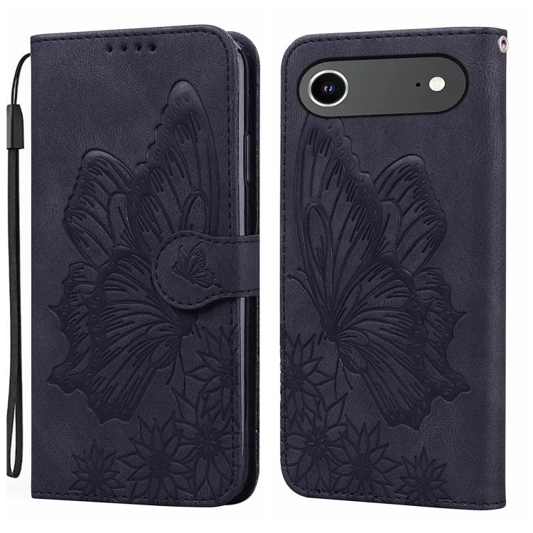Retro Hautgefühl Schmetterlinge Prägung Horizontale Klapp-Leder-Handyhülle, Für iPhone 17 Pro Max, Für iPhone 17 Pro, Für iPhone 17, Für iPhone Air