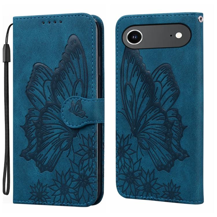 Retro Hautgefühl Schmetterlinge Prägung Horizontale Klapp-Leder-Handyhülle, Für iPhone 17 Pro Max, Für iPhone 17 Pro, Für iPhone 17, Für iPhone Air