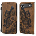Retro Hautgefühl Schmetterlinge Prägung Horizontale Klapp-Leder-Handyhülle, Für iPhone 17 Pro Max, Für iPhone 17 Pro, Für iPhone 17, Für iPhone Air