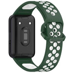 xDfind Zweifarbiges, atmungsaktives Silikon-Uhrenarmband für Samsung Galaxy Fit 3