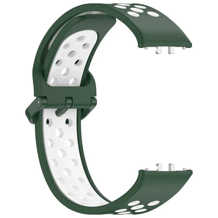 xDfind Zweifarbiges, atmungsaktives Silikon-Uhrenarmband für Samsung Galaxy Fit 3