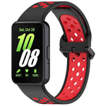xDfind Zweifarbiges, atmungsaktives Silikon-Uhrenarmband für Samsung Galaxy Fit 3