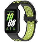 xDfind Zweifarbiges, atmungsaktives Silikon-Uhrenarmband für Samsung Galaxy Fit 3