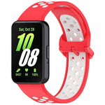 xDfind Zweifarbiges, atmungsaktives Silikon-Uhrenarmband für Samsung Galaxy Fit 3