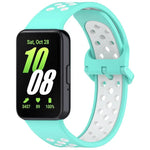 xDfind Zweifarbiges, atmungsaktives Silikon-Uhrenarmband für Samsung Galaxy Fit 3