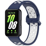 xDfind Zweifarbiges, atmungsaktives Silikon-Uhrenarmband für Samsung Galaxy Fit 3