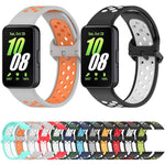 xDfind Zweifarbiges, atmungsaktives Silikon-Uhrenarmband für Samsung Galaxy Fit 3