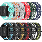xDfind Zweifarbiges, atmungsaktives Silikon-Uhrenarmband für Samsung Galaxy Fit 3