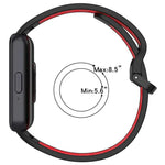 xDfind Zweifarbiges, atmungsaktives Silikon-Uhrenarmband für Samsung Galaxy Fit 3