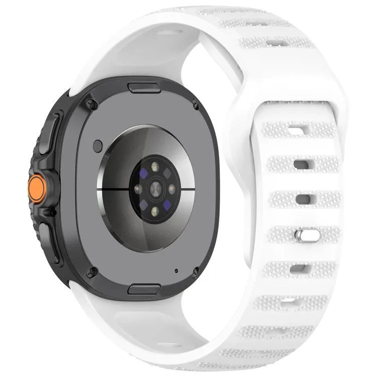 xDfind Silikon-Uhrenarmband mit runden Punkten und silberner Dornschließe, passend für Samsung Galaxy Watch Ultra/Ultra 2025 und Samsung Galaxy Watch8/8 Classic