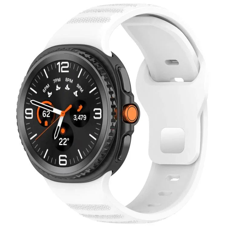 xDfind Silikon-Uhrenarmband mit runden Punkten und silberner Dornschließe, passend für Samsung Galaxy Watch Ultra/Ultra 2025 und Samsung Galaxy Watch8/8 Classic
