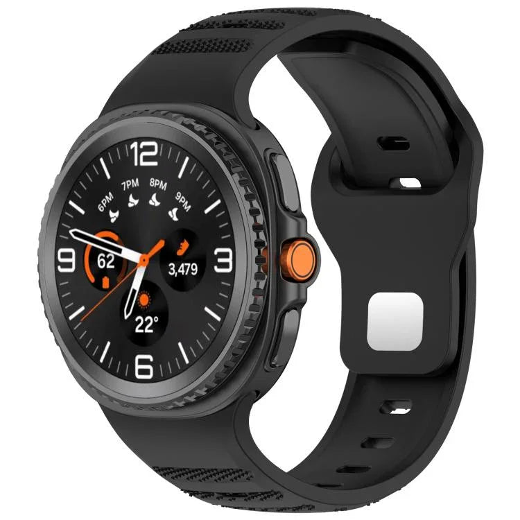 xDfind Silikon-Uhrenarmband mit runden Punkten und silberner Dornschließe, passend für Samsung Galaxy Watch Ultra/Ultra 2025 und Samsung Galaxy Watch8/8 Classic