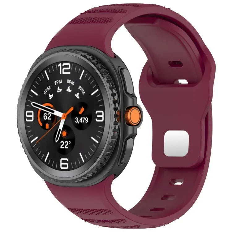 xDfind Silikon-Uhrenarmband mit runden Punkten und silberner Dornschließe, passend für Samsung Galaxy Watch Ultra/Ultra 2025 und Samsung Galaxy Watch8/8 Classic