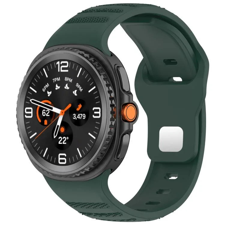 xDfind Silikon-Uhrenarmband mit runden Punkten und silberner Dornschließe, passend für Samsung Galaxy Watch Ultra/Ultra 2025 und Samsung Galaxy Watch8/8 Classic