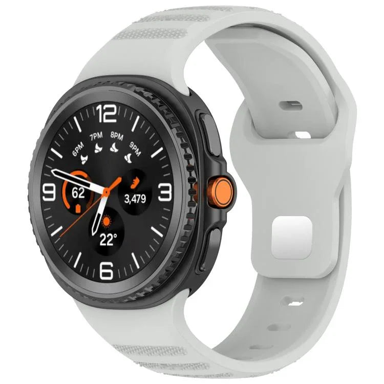 xDfind Silikon-Uhrenarmband mit runden Punkten und silberner Dornschließe, passend für Samsung Galaxy Watch Ultra/Ultra 2025 und Samsung Galaxy Watch8/8 Classic