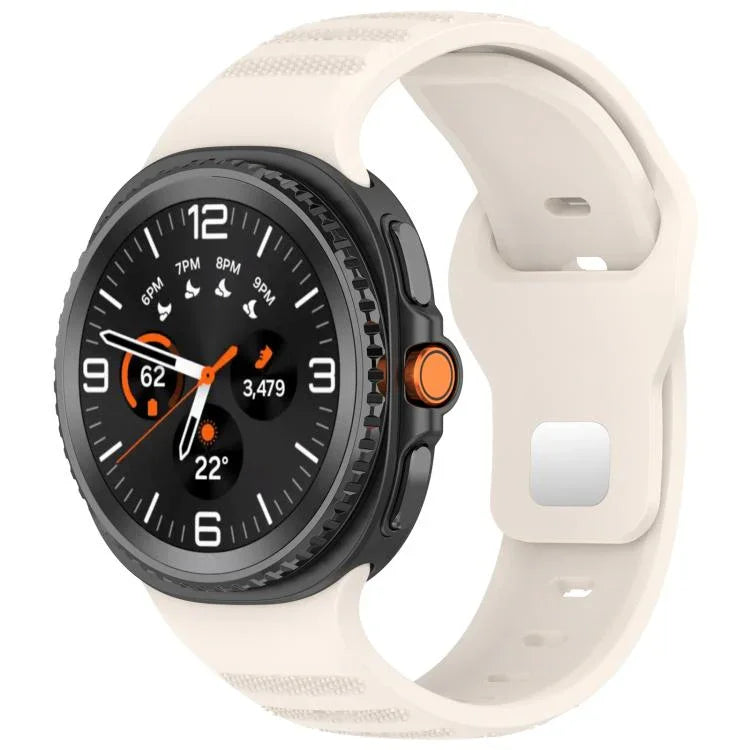 xDfind Silikon-Uhrenarmband mit runden Punkten und silberner Dornschließe, passend für Samsung Galaxy Watch Ultra/Ultra 2025 und Samsung Galaxy Watch8/8 Classic