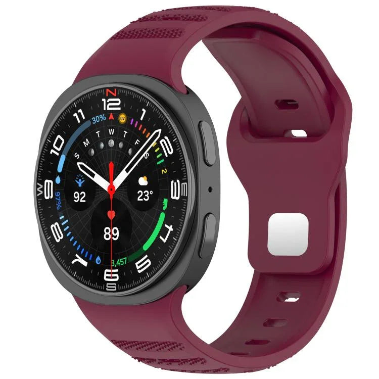 xDfind Silikon-Uhrenarmband mit runden Punkten und silberner Dornschließe, passend für Samsung Galaxy Watch Ultra/Ultra 2025 und Samsung Galaxy Watch8/8 Classic