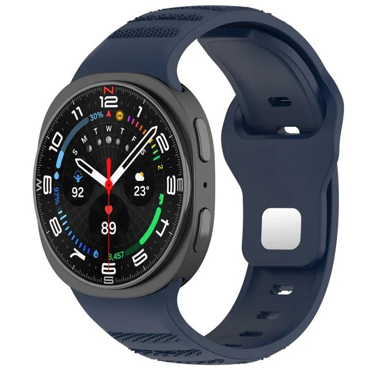 xDfind Silikon-Uhrenarmband mit runden Punkten und silberner Dornschließe, passend für Samsung Galaxy Watch Ultra/Ultra 2025 und Samsung Galaxy Watch8/8 Classic
