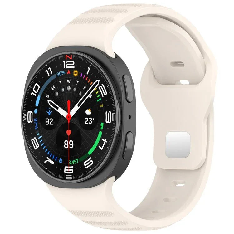 xDfind Silikon-Uhrenarmband mit runden Punkten und silberner Dornschließe, passend für Samsung Galaxy Watch Ultra/Ultra 2025 und Samsung Galaxy Watch8/8 Classic