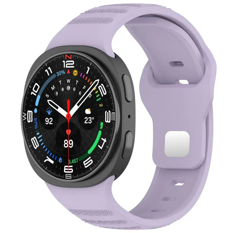 xDfind Silikon-Uhrenarmband mit runden Punkten und silberner Dornschließe, passend für Samsung Galaxy Watch Ultra/Ultra 2025 und Samsung Galaxy Watch8/8 Classic