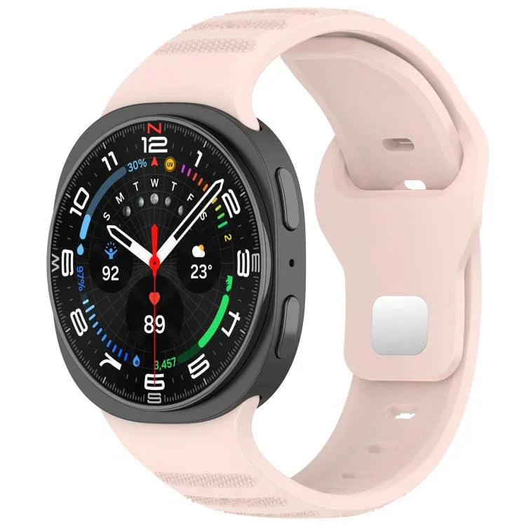 xDfind Silikon-Uhrenarmband mit runden Punkten und silberner Dornschließe, passend für Samsung Galaxy Watch Ultra/Ultra 2025 und Samsung Galaxy Watch8/8 Classic