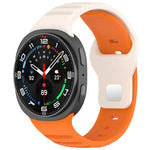 xDfind Silikon-Uhrenarmband mit runden Punkten und silberner Dornschließe, passend für Samsung Galaxy Watch Ultra/Ultra 2025 und Samsung Galaxy Watch8/8 Classic