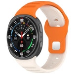 xDfind Silikon-Uhrenarmband mit runden Punkten und silberner Dornschließe, passend für Samsung Galaxy Watch Ultra/Ultra 2025 und Samsung Galaxy Watch8/8 Classic