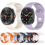 xDfind Silikon-Uhrenarmband mit runden Punkten und silberner Dornschließe, passend für Samsung Galaxy Watch Ultra/Ultra 2025 und Samsung Galaxy Watch8/8 Classic