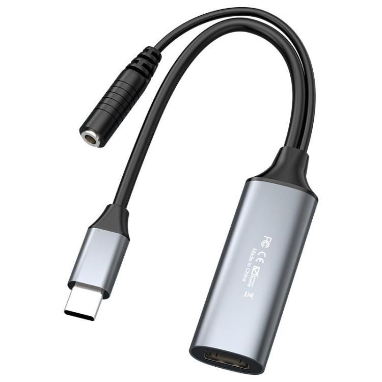 U2 4K 30Hz HDMI-zu-Typ-C-HD-Videoaufnahmekarte mit Mikrofon-Mixer
