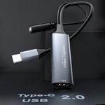 U2 4K 30Hz HDMI-zu-Typ-C-HD-Videoaufnahmekarte mit Mikrofon-Mixer
