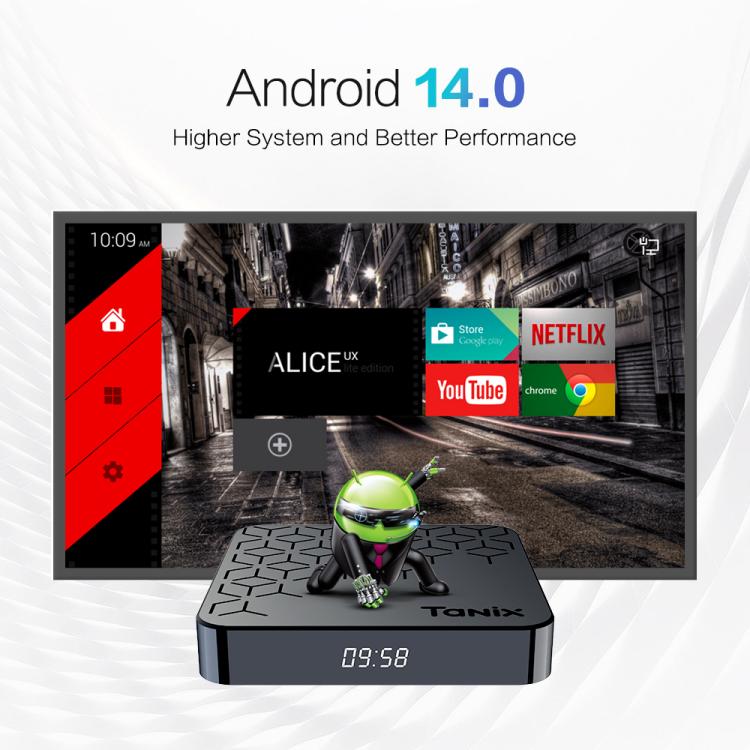 Tanix TX7 8K UHD Android 14 Smart TV Box mit Fernbedienung, Allwinner H728 Octa-Core, 2GB+16GB, 4GB+32GB, 4GB+64GB