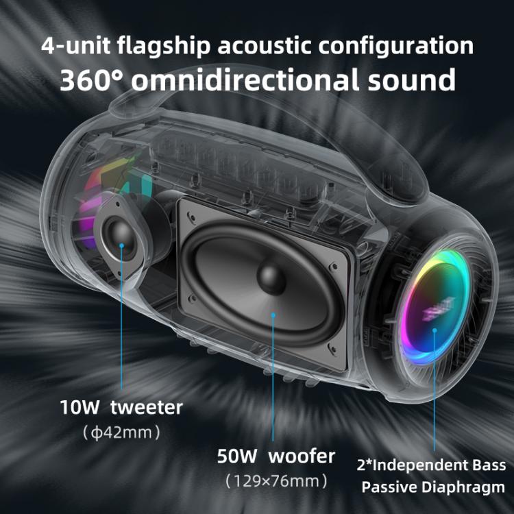 Zealot P12 60W Tragbarer Outdoor RGB Bluetooth Lautsprecher, PT12, P12