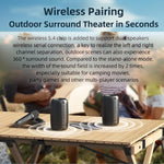 Zealot M2 8W Tragbarer Outdoor RGB Bluetooth-Lautsprecher, mit 2 Mikrofonen, mit 1 Mikrofon