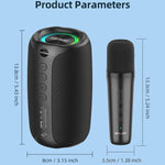 Zealot M2 8W Tragbarer Outdoor RGB Bluetooth-Lautsprecher, mit 2 Mikrofonen, mit 1 Mikrofon
