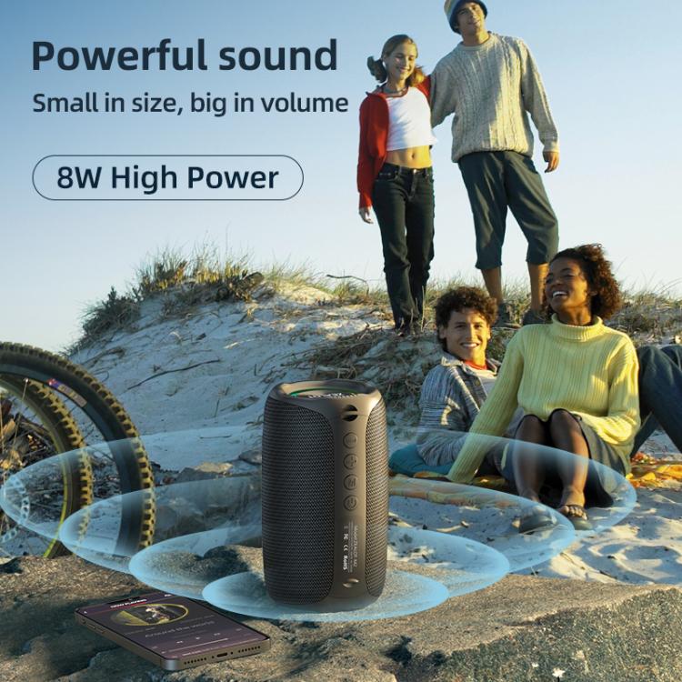 Zealot M2 8W Tragbarer Outdoor RGB Bluetooth-Lautsprecher, mit 2 Mikrofonen, mit 1 Mikrofon