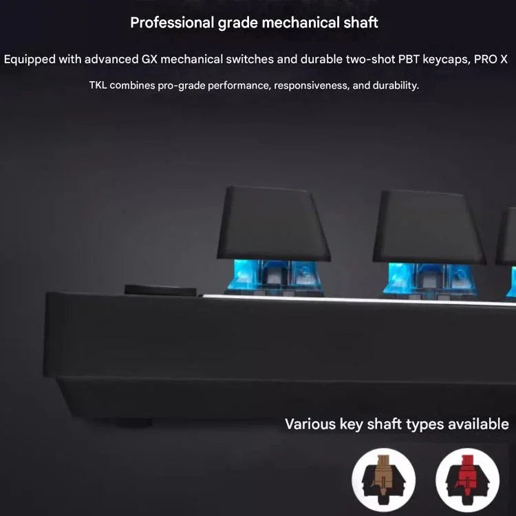 Logitech G PRO X TKL kabellose Gaming-Tastatur, GX-L mechanische Switches