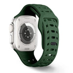 Silikonarmband mit Haifischmuster und Löchern, für Apple Watch 46 mm / 49 mm / 45 mm / 44 mm