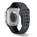 Silikonarmband mit Haifischmuster und Löchern, für Apple Watch 46 mm / 49 mm / 45 mm / 44 mm