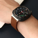 xDfind Rivet Buckle Genuine Leather Watch Band, 20mm, 22mm