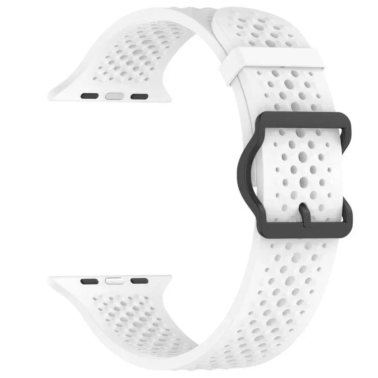 xDfind Atmungsaktives Silikon-Uhrenarmband, für Apple Watch 42 / 44 / 45 / 46 / 49 mm, für Apple Watch 38 / 40 / 41 / S10 42 mm