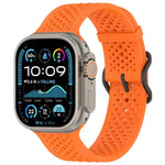 xDfind Atmungsaktives Silikon-Uhrenarmband, für Apple Watch 42 / 44 / 45 / 46 / 49 mm, für Apple Watch 38 / 40 / 41 / S10 42 mm
