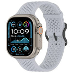 xDfind Atmungsaktives Silikon-Uhrenarmband, für Apple Watch 42 / 44 / 45 / 46 / 49 mm, für Apple Watch 38 / 40 / 41 / S10 42 mm